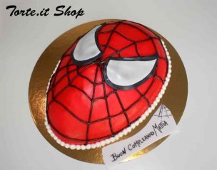 Spiderman Face cake